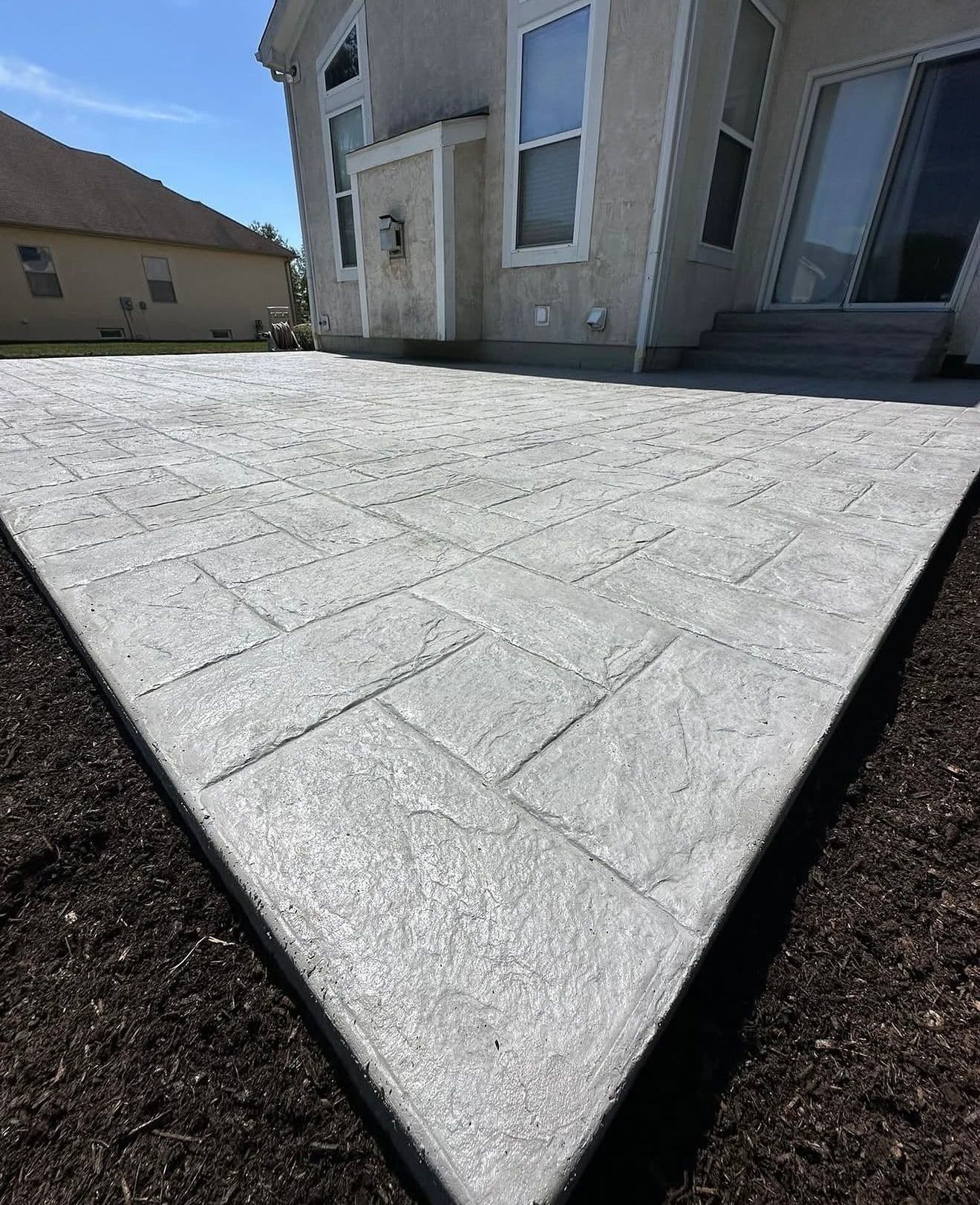 Stamped Concrete Patio Built for Real Backyard Life image